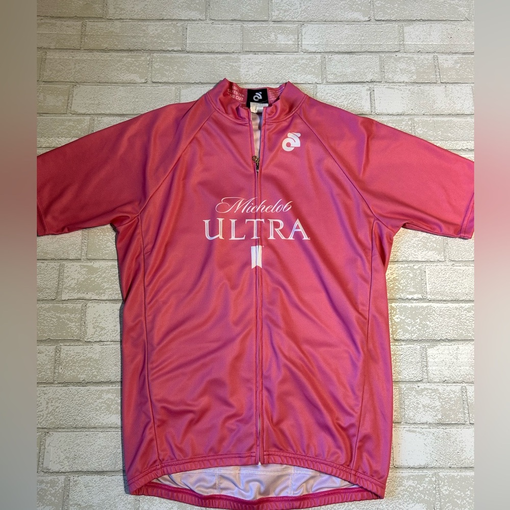 Women's Pink Cycling Top size large